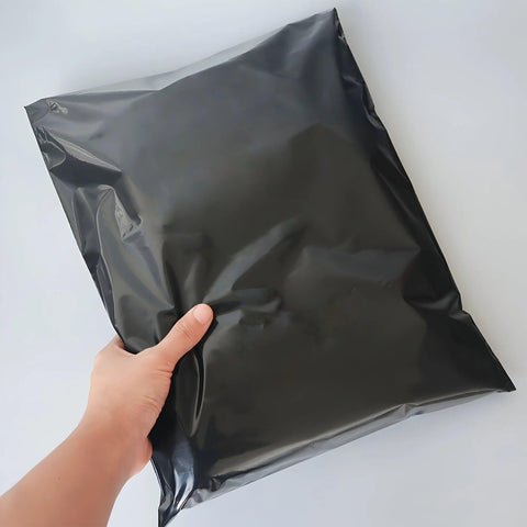 30x40+5cm Lüx Mat Siyah Cepsiz Kargo Poşeti