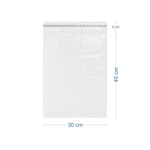 30x40+5cm Lüx Mat Beyaz Cepsiz Kargo Poşeti