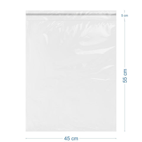 45x55+5cm Lüx Mat Beyaz Cepsiz Kargo Poşeti